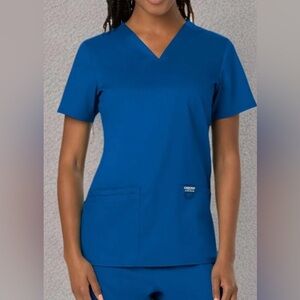 Cherokee Royal Blue Scrub Top